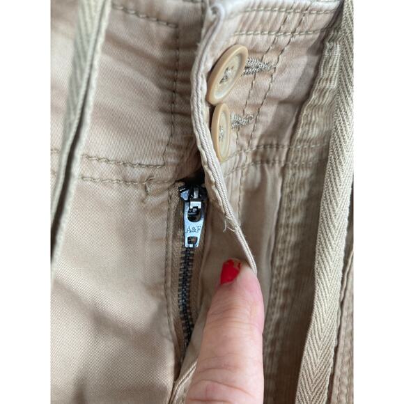 Abercrombie & Fitch Y2K Skater Baggy Cargo Belted Pants 24 Short NEW - Picture 6 of 16